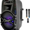 Мобільна акустична система Big 100BAT New (USB/MP3/FM/BT/TWS + 2pcs VHF mic)