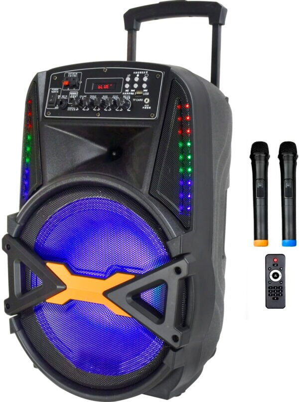 Мобільна акустична система Big 250BAT New (USB/MP3/FM/BT/TWS + 2pcs VHF mic)