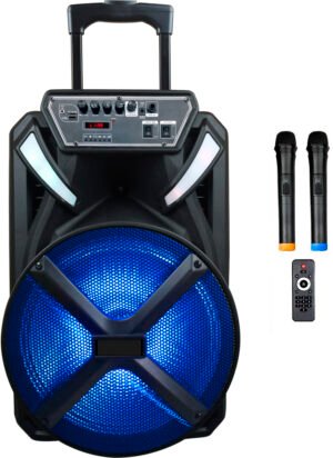 Мобільна акустична система Big 230BAT New (USB/MP3/FM/BT/TWS + 2pcs VHF mic)
