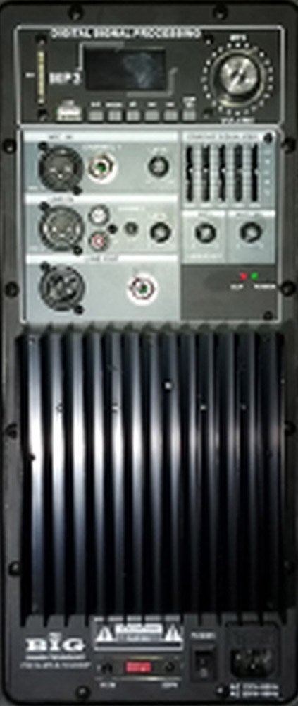 Вбудований підсилювач Big 500W BIAMP+USB+MP3+BT