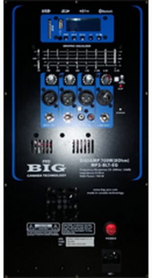 Вбудований підсилювач Big DigiAMP 700W(8Ohm)MP3-BLT-EQ