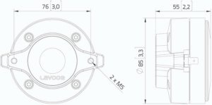 ВЧ драйвер Lavoce DF10.101L-8 В УКРАЇНІ