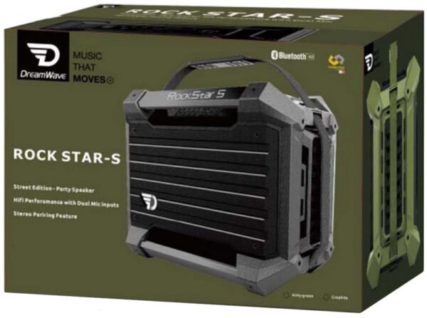 Портативна акустична система DreamWave Rock Star-S Graphite