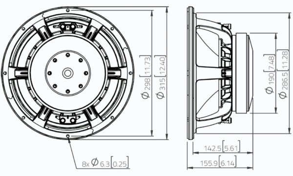 Динамік для акустичної системи Lavoce WAF123.00-4