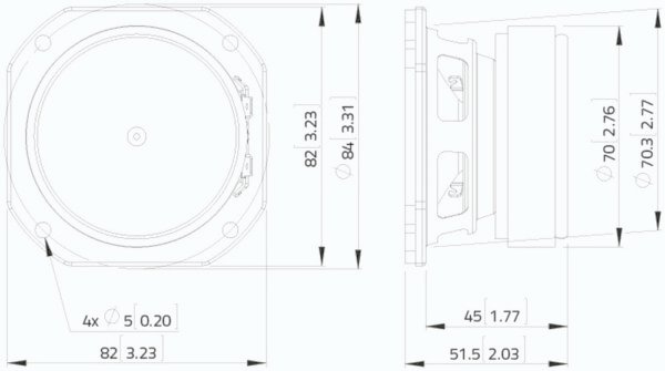 Динамік для акустичної системи Lavoce FSF030.70-8