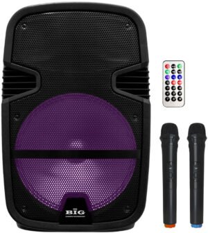 Мобільна акустична система Big 300TORNADO USB/MP3/FM/BT/TWS + 2pcs VHF mic