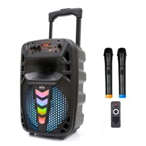 Мобільна акустична система Big 130TRANSFORMER USB/MP3/FM/BT/TWS + 2pcs VHF mic