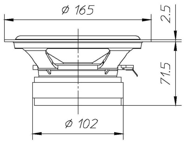 Динамік для акустичної системи Ciare CW169-8
