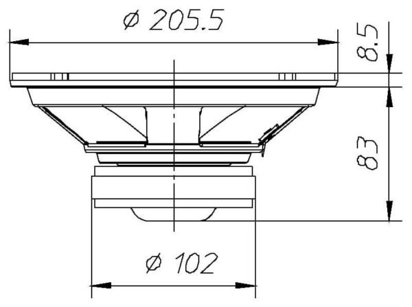 Динамік для акустичної системи Ciare HW202-8