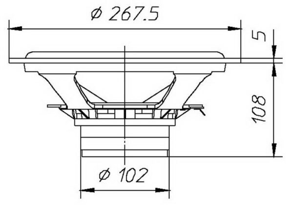 Динамік для акустичної системи Ciare HW251N-8