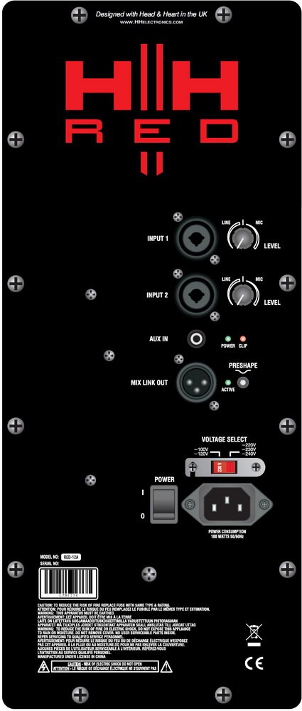 Активна акустична система HH Electronics RED-12A